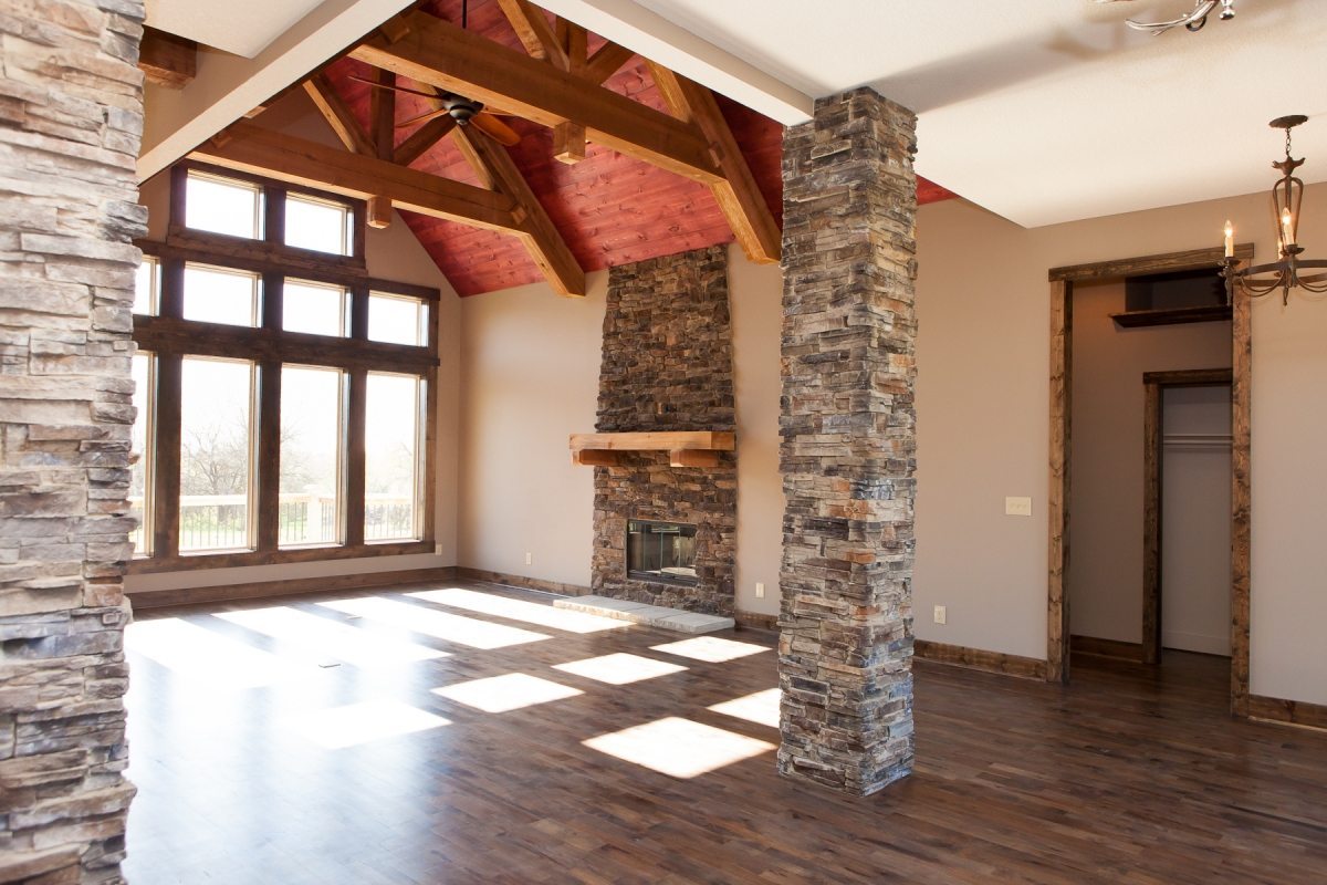 Rustic Ranch Accented Ceiling